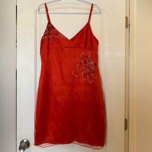 Red Papell Boutique Evening Rose Dress